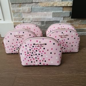 Kate spade small dome cosmetic staci pink multi